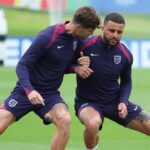 Slovenia PLAYERS execute several DRILLS during practice to PREPARE for Serbia in UEFA Euro