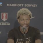 Kei Kamara CUTE INTERVIEW with his son as the LAFC WINS the US Open Cup