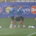 Slovakia’s EARLY MORNING training session before FACING Romelu Lukaku’s Belgium in UEFA Euro