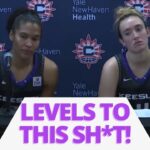 Alyssa Thomas, Marina Mabrey, and Stephanie White | Sun DEFEAT Sky | FULL POSTGAME Presser