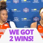 Eric Thibault PRAISES Angel Reese and Kamilla Cardoso after the Mystics’ WIN over the Sky