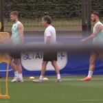 Thomas Muller LEADS Germany during PRACTICE after beating Denmark in UEFA Euro