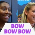 Christie Sides on HITTING Aliyah Boston’s ‘BOW BOW BOW’ dance and the Fever’s LONG break