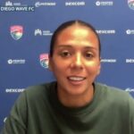 Diana Ordonez’s REACTION after teaming up with Sergio Busquets and Jordi Alba in the MLS All-Star