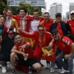 Belgium BOSS Domenico Tedesco RUNS alongside his SQUAD during practice for France TEST in Euro 2024