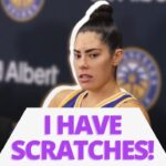 AWKWARD moment between Kelsey Plum and a WNBA reporter 🫣