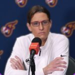 Sparks HC Lynne Roberts on the Sparks HOSTING Caitlin Clark-LESS Fever