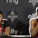 Becky Hammon PRAISES A’ja Wilson’s LEVEL of play after the Aces’ VICTORY vs. Wings