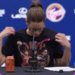 Lexie Hull GIVES Kelsey Mitchell a MASTERCLASS in media training after Fever LOSE to Lynx