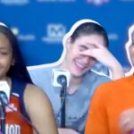 Nate Tibbetts, Sami Whitcomb & Alyssa Thomas SATISFIED after the Mercury’s VICTORY at Storm