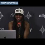 A’ja Wilson on the Aces’ HISTORIC finish to regular season with WIN at Sparks