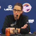 Caitlin Clark QUESTION makes Stephanie White TENSE UP and get easily DISTRACTED