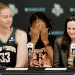 Natasha Cloud INTERRUPTS the media to ANSWER a phone call from her Uber