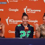 Kayla Mcbride, Eric Thibault & Courtney Williams’ EMOTIONAL presser as the Lynx are ELIMINATED